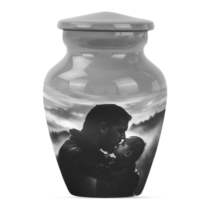 Personalized Father Cremation Urn for Adult - 10-inch, 200 cu in - Yatskia