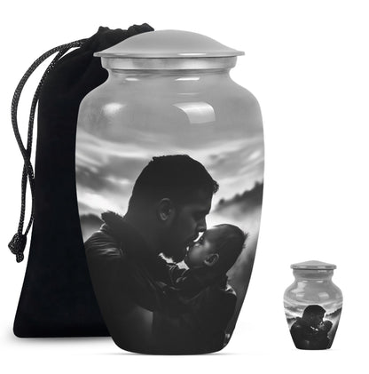 Personalized Father Cremation Urn for Adult - 10-inch, 200 cu in - Yatskia