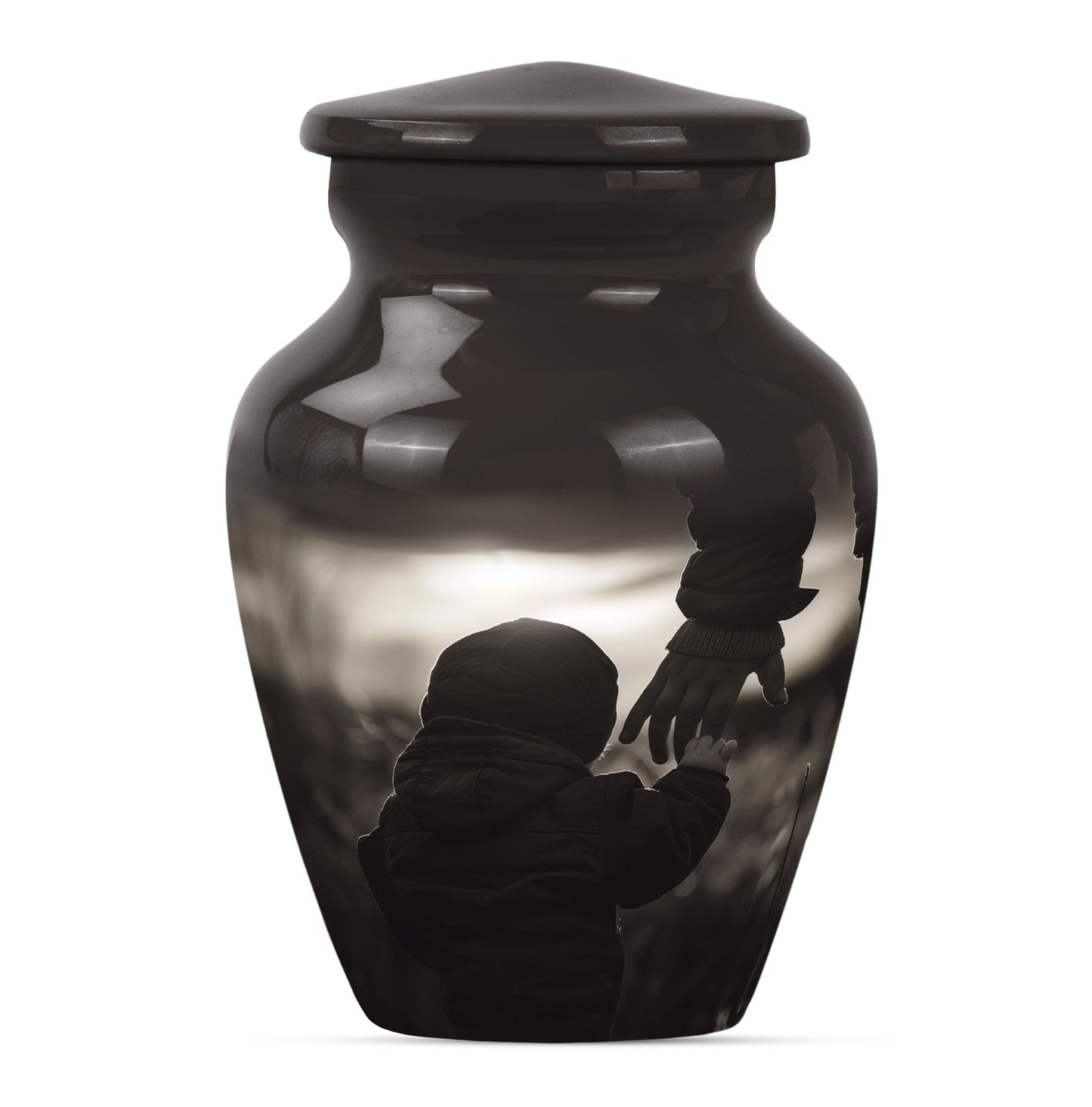 Personalized Father Memorial Urn for Adults - 10-inch, 200 cu in - Yatskia