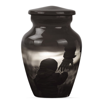 Personalized Father Memorial Urn for Adults - 10-inch, 200 cu in - Yatskia
