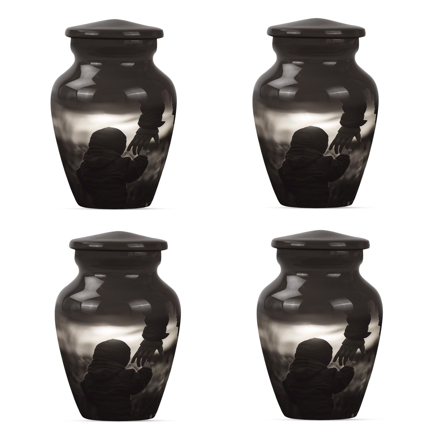 Personalized Father Memorial Urn for Adults - 10-inch, 200 cu in - Yatskia