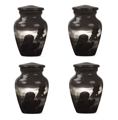 Personalized Father Memorial Urn for Adults - 10-inch, 200 cu in - Yatskia