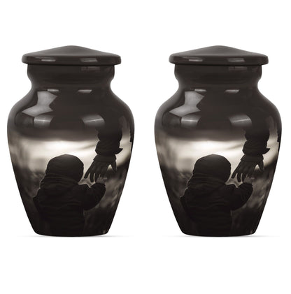 Personalized Father Memorial Urn for Adults - 10-inch, 200 cu in - Yatskia