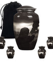 Father Urn, large aluminium burial funeral cremation urn.