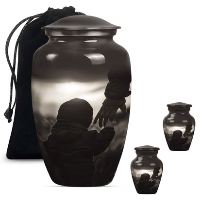 Personalized Father Memorial Urn for Adults - 10-inch, 200 cu in - Yatskia