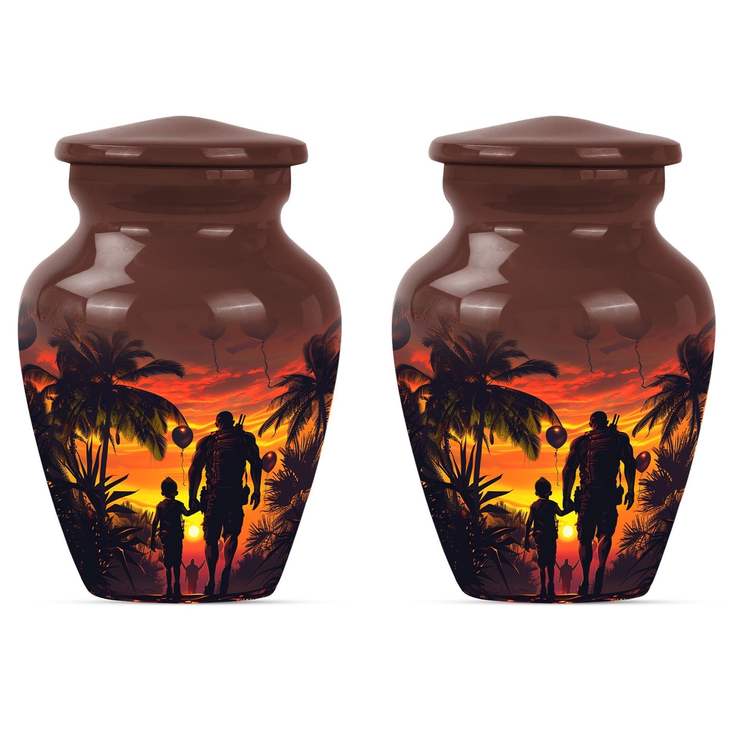 Classic 10-inch Father Urn,  large funeral urn