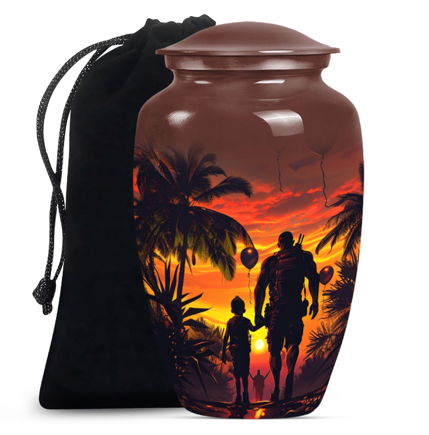 Classic 10-inch Father Urn,  large funeral urn
