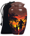Father and Son Cremation Urns For Human Ashes - Sunset Funeral Urn