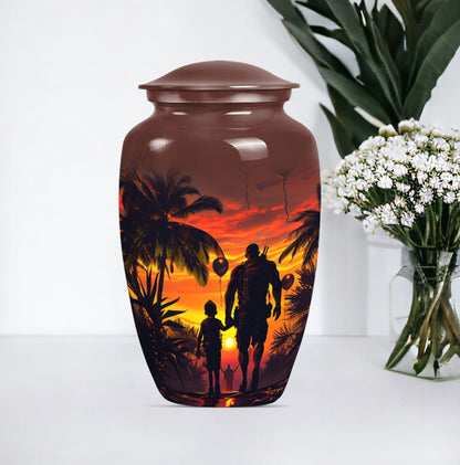 Classic 10-inch Father Urn,  large funeral urn