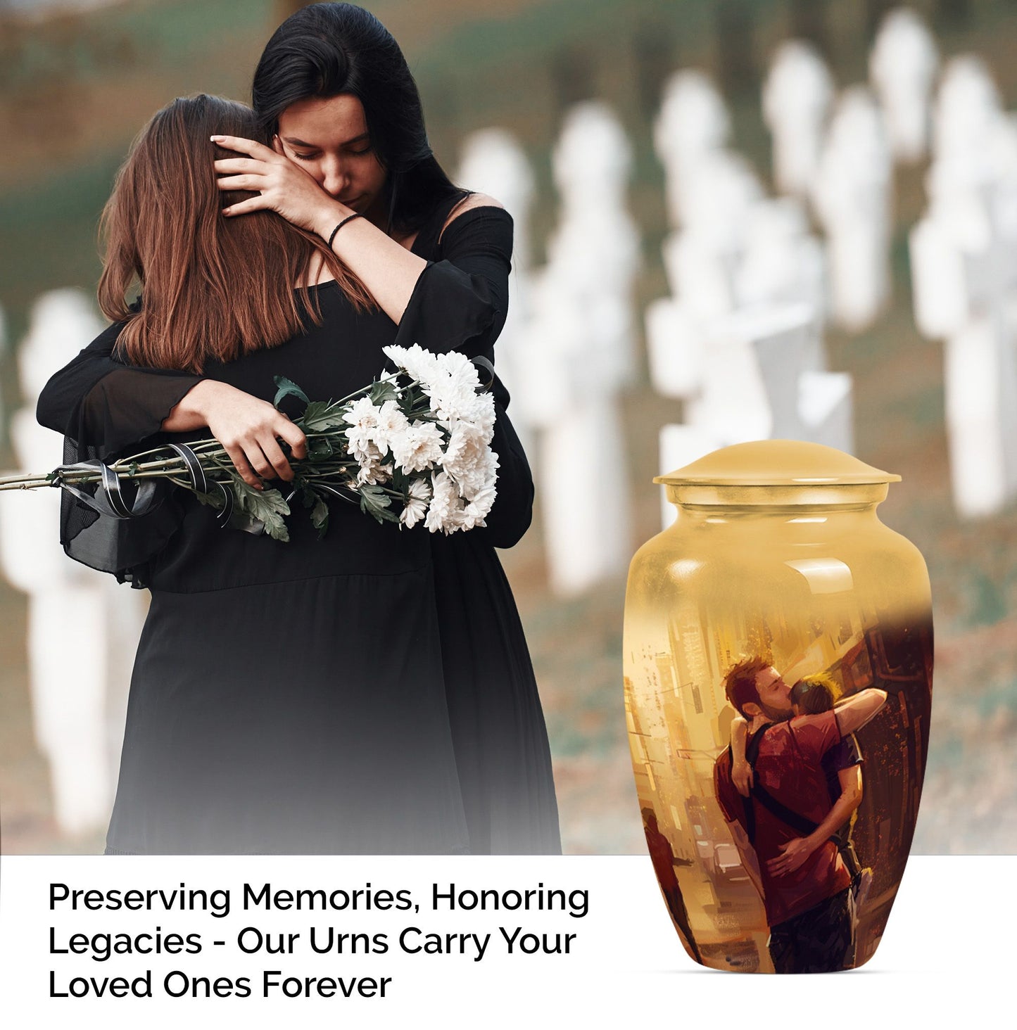 Large classic urn for father's ashes