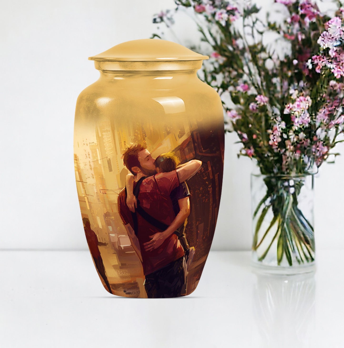 Large classic urn for father's ashes