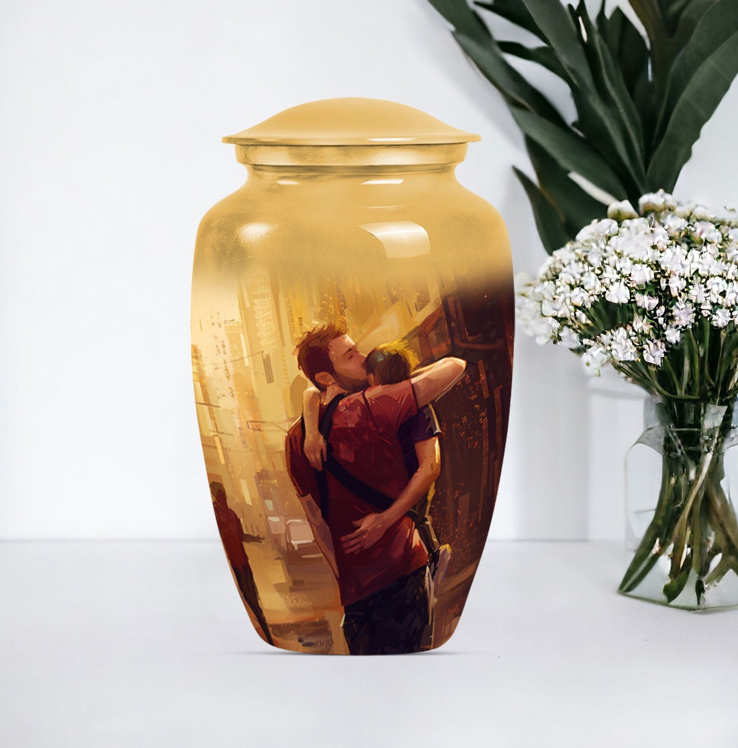 Large classic urn for father's ashes