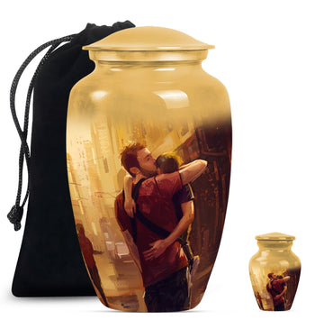 Large Urn With 1 Keepsake Urn