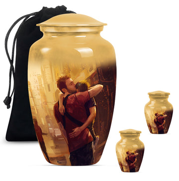 Large Urn With 2 Keepsake Urn