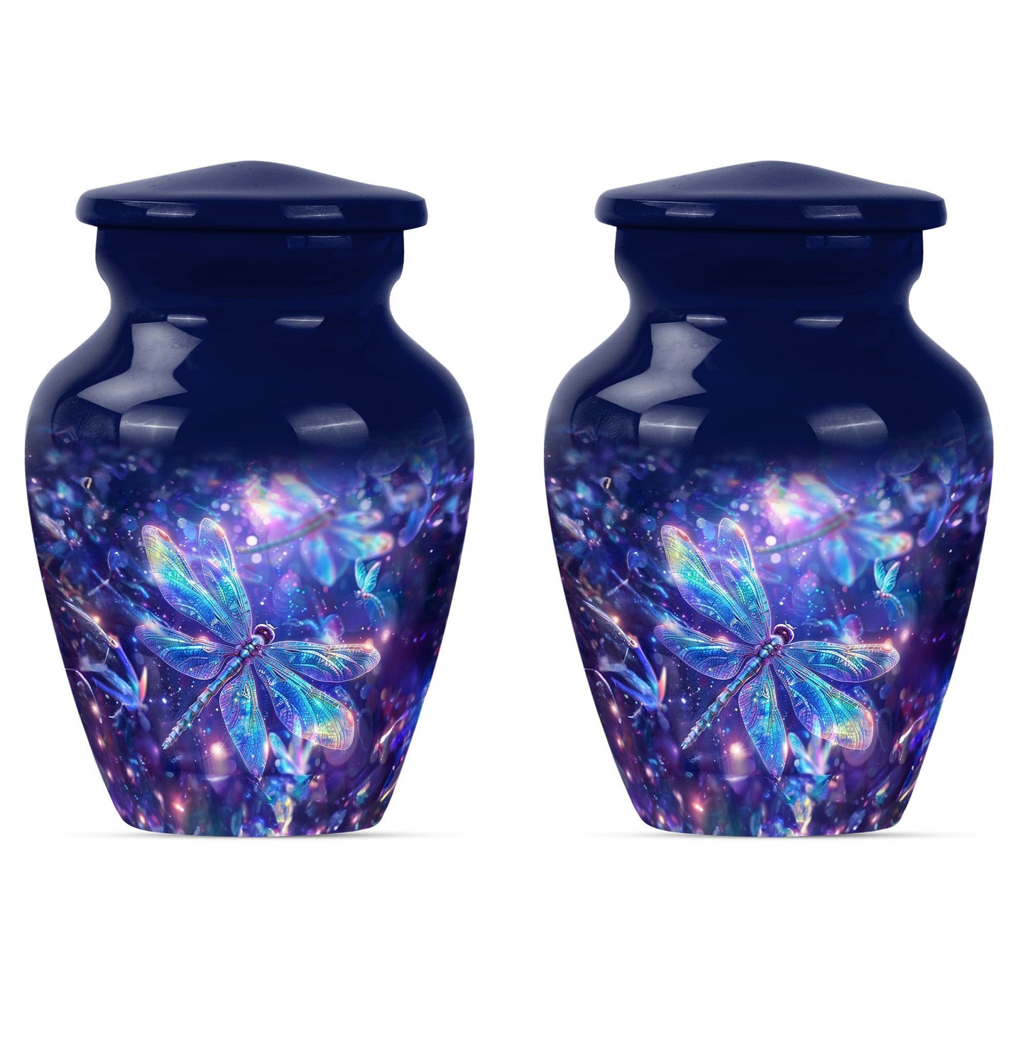 Personalized Dragonfly Cremation Urn for Human Ashes - 10-inch, 200 cu in - Yatskia