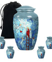 Stained glass classic cremation urn.