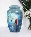Stained glass classic cremation urn.