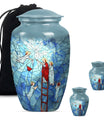 Stained glass classic cremation urn.