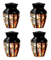 classic stained glass urn for men's memorial, customizable 