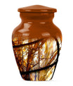 Stained glass classic large urn for men ashes.