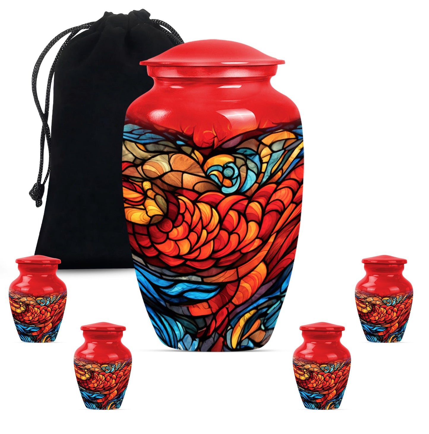 stained glass urn for ashes