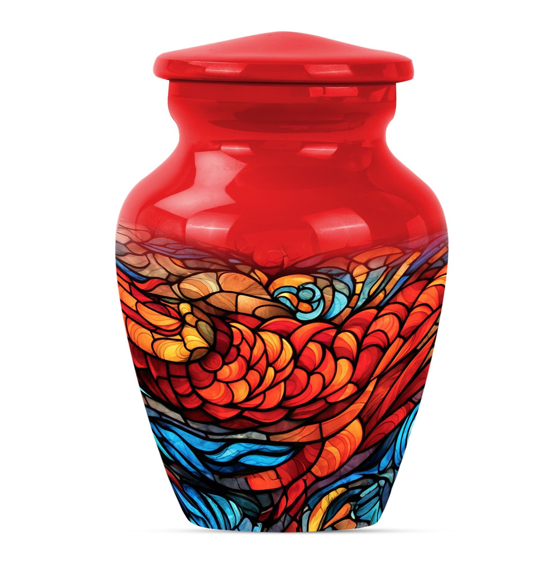 stained glass urn for ashes