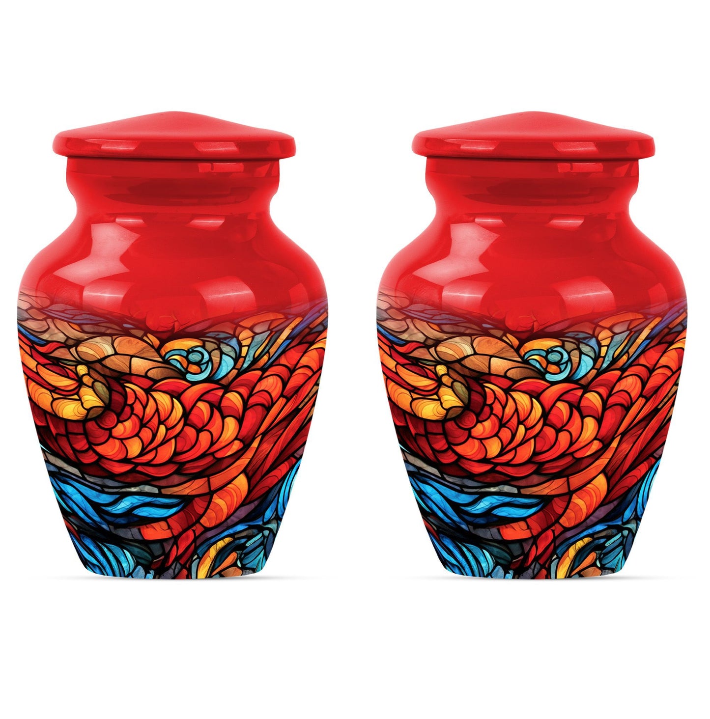 stained glass urn for ashes