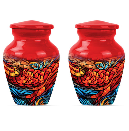 stained glass urn for ashes