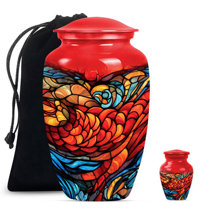 stained glass urn for ashes