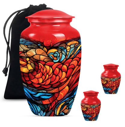 stained glass urn for ashes