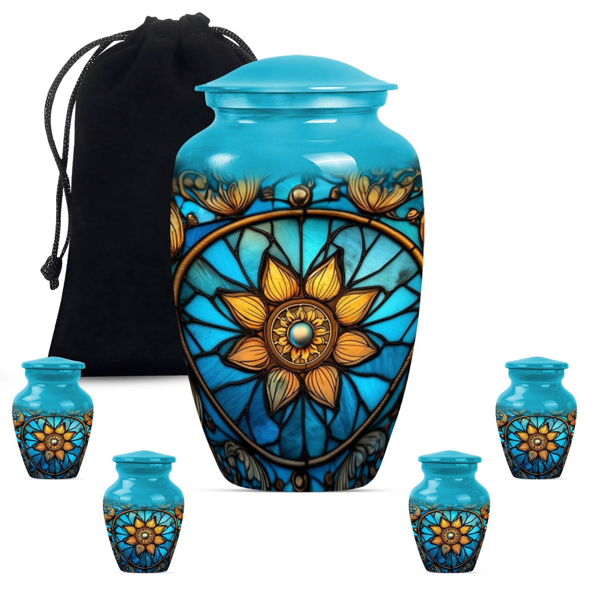 stained glass urn for women ashes