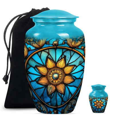 stained glass urn for women ashes