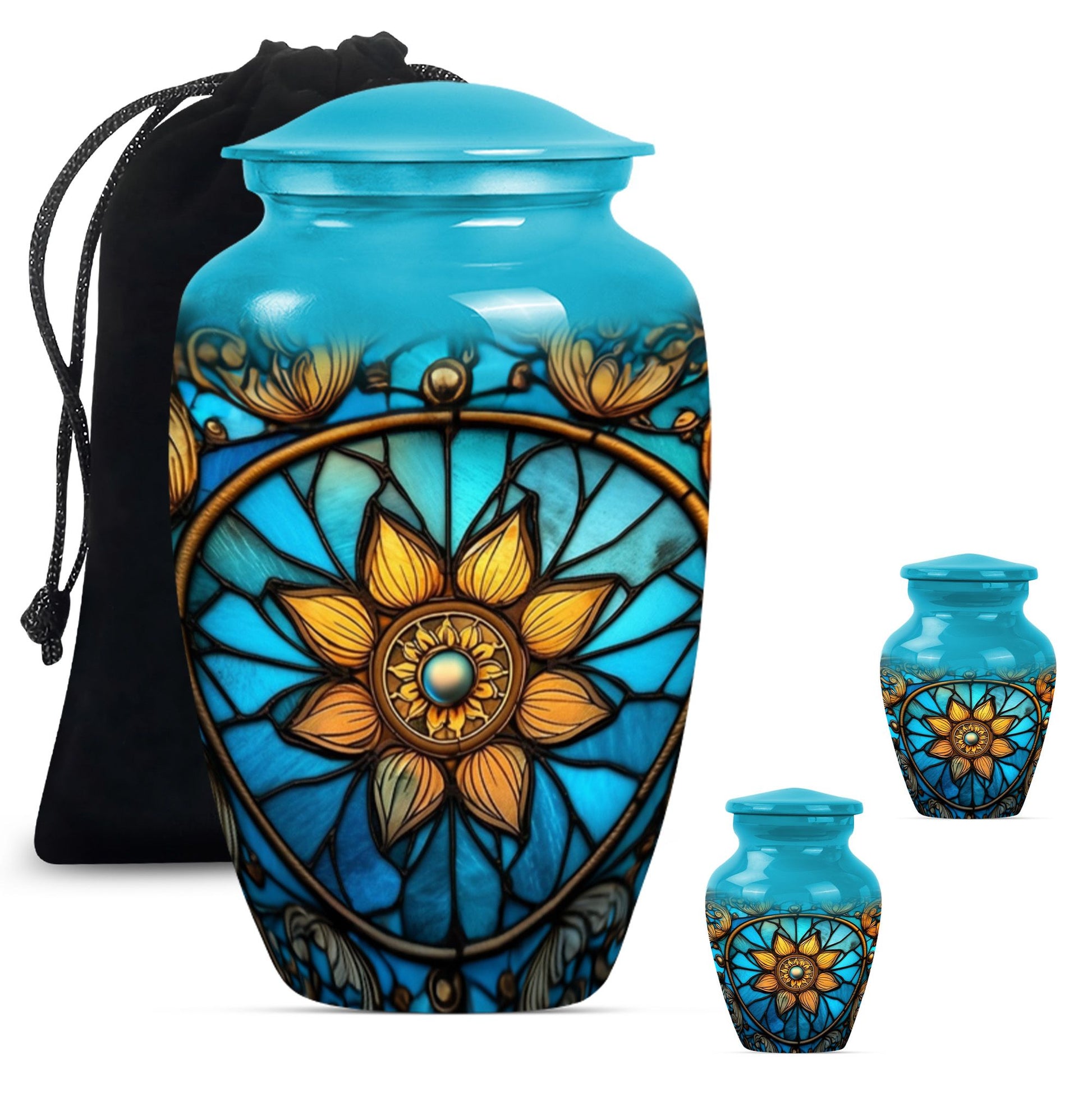 stained glass urn for women ashes