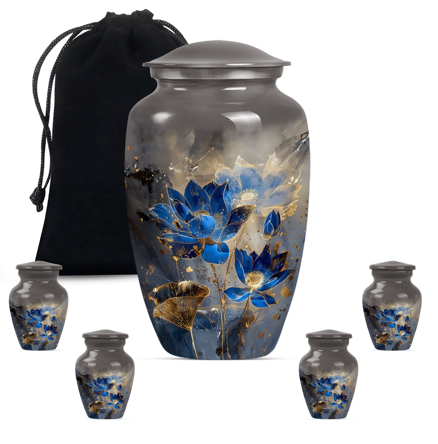 abstract design Lotus Urn.