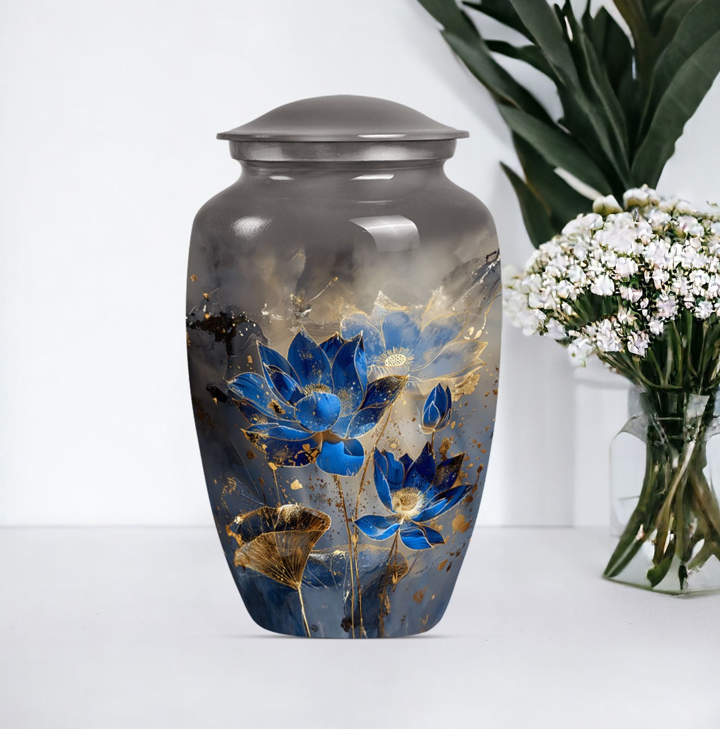 abstract design Lotus Urn.