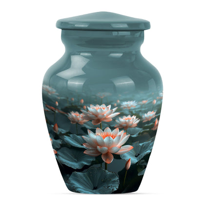 Lotus Urn for mother's cremation ashes.