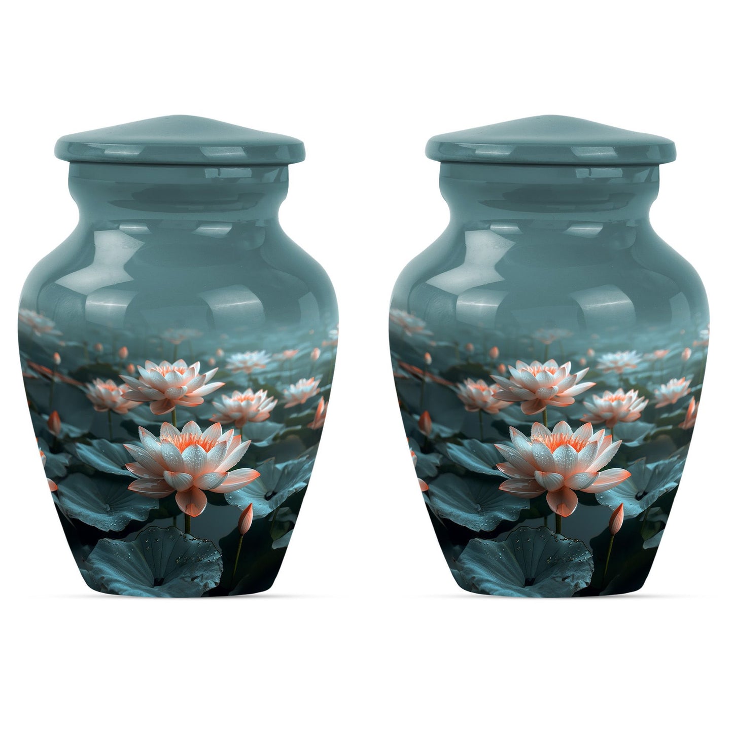 Lotus Urn for mother's cremation ashes.