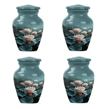 Lotus Urn for mother's cremation ashes.