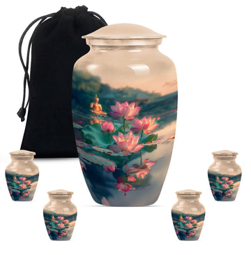 Large Urn with 4 Small Urn