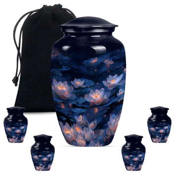 Large Urn With 4 Keepsake Urn