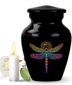 Cosmic Dragonfly Urns For Men Funeral, Ashes Memorial Urn