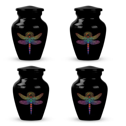 Personalized Dragonfly Memorial Urn for Men - 10-inch, 200 cu in - Yatskia