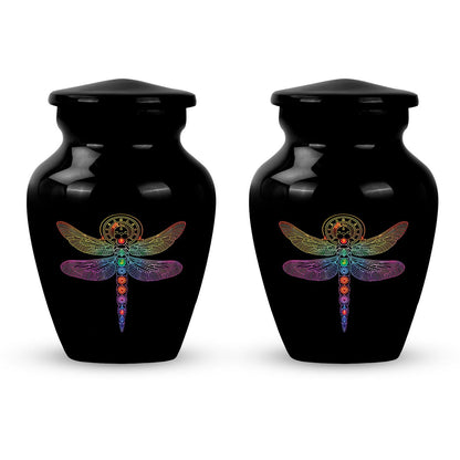 Personalized Dragonfly Memorial Urn for Men - 10-inch, 200 cu in - Yatskia