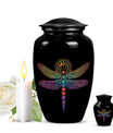 Cosmic Dragonfly Urns For Men Funeral, Ashes Memorial Urn