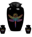 Cosmic Dragonfly Urns For Men Funeral, Ashes Memorial Urn