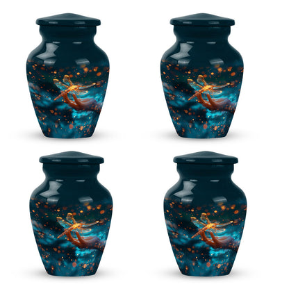 Personalized Dragonfly Cremation Urn for Human Ashes - 10-inch, 200 cu in - Yatskia