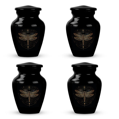 Personalized Dragonfly Cremation Urn for Human Ashes - 10-inch, 200 cu in - Yatskia