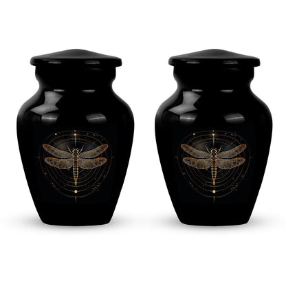 Personalized Dragonfly Cremation Urn for Human Ashes - 10-inch, 200 cu in - Yatskia