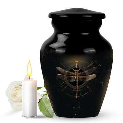 Personalized Dragonfly Cremation Urn for Human Ashes - 10-inch, 200 cu in - Yatskia