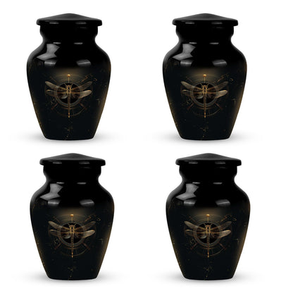 Personalized Dragonfly Cremation Urn for Human Ashes - 10-inch, 200 cu in - Yatskia